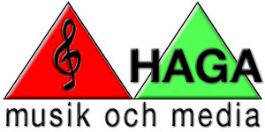 Haga Musik och Media - Logo